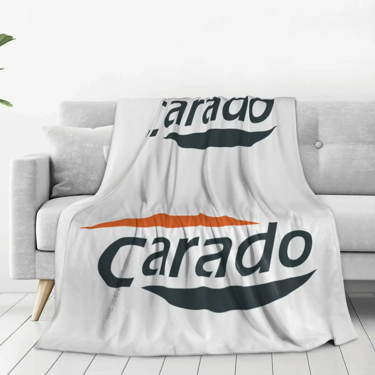 Одеяло с логотипом Carado фланелевые дышащие Пледы для дивана одеяло путешествий