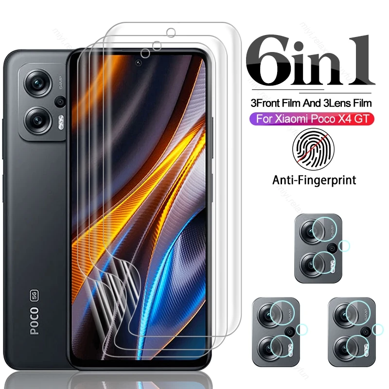 

1-To-8 999D изогнутая мягкая Гидрогелевая пленка с полным покрытием для Xiaomi Poco F4 двойные NFC Защитные пленки для экрана не стекло PocoF4 Poko Little F 4 4F