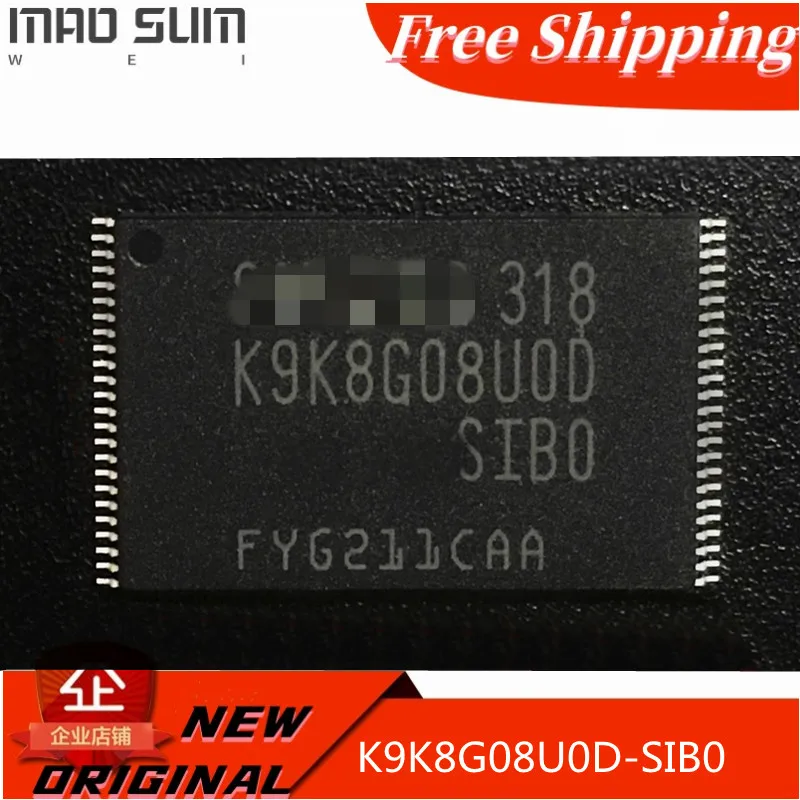 

5PCS/LOT K9K8G08U0D-SIB0 K9K8G08UOD-SIBO K9K8G08U0D K9K8G08UOD SIB0 TSOP-48pin original