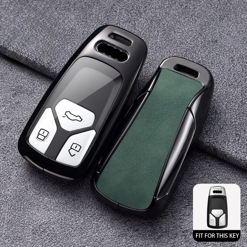 Чехол для автомобильного ключа Audi A1 A3 A4 8P 8L 8V A5 B6 B7 A6 A7 C5 C6 Q3 Q5 Q7 4F S3 S4 S6 RS3 TT B9 8S 8W 4M S5 S7