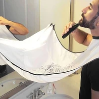 reusable haircut and beard apron cleaning collection cloth bib can be installed on the mirror unisex household gadgets