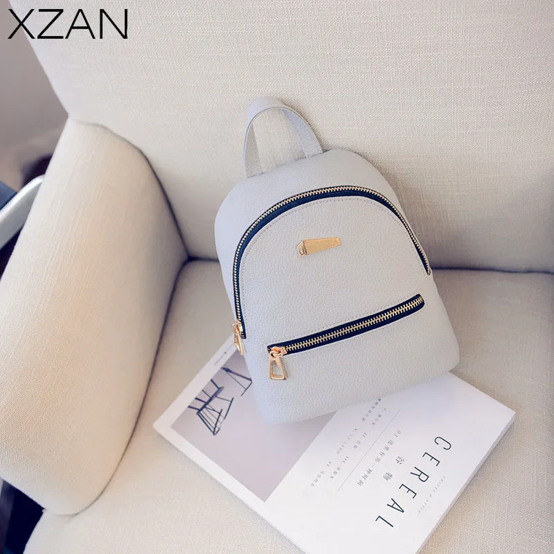 

Casual Travel Bag Fashion Mini Women PU Leather Backpack College Shoulder Satchel Rucksack Popular Mochila Feminina Travel Bags