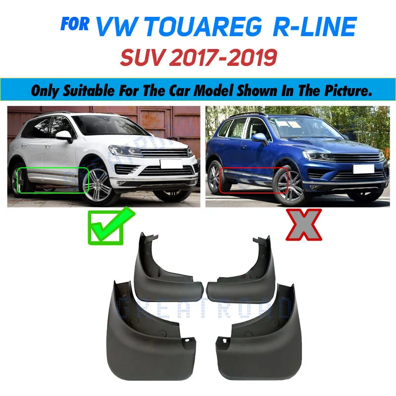 

Передние и задние брызговики для Volkswagen VW Touareg R-line 2017 2018 2019, брызговики на крыло, брызговики, автомобильные аксессуары