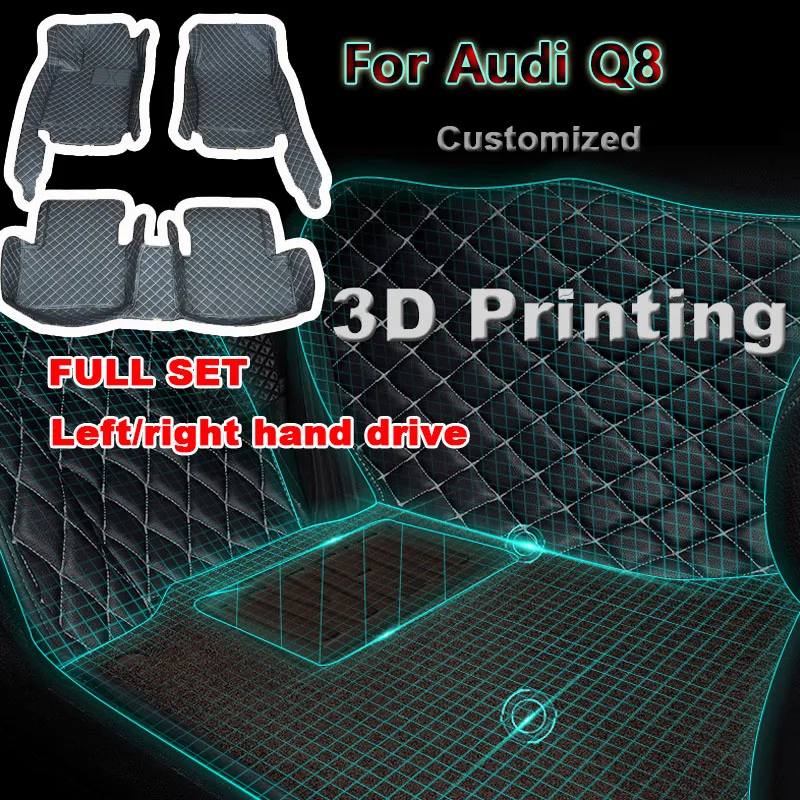 

Автомобильные коврики из искусственной кожи для Audi Q8 2022 2021 2020 2019