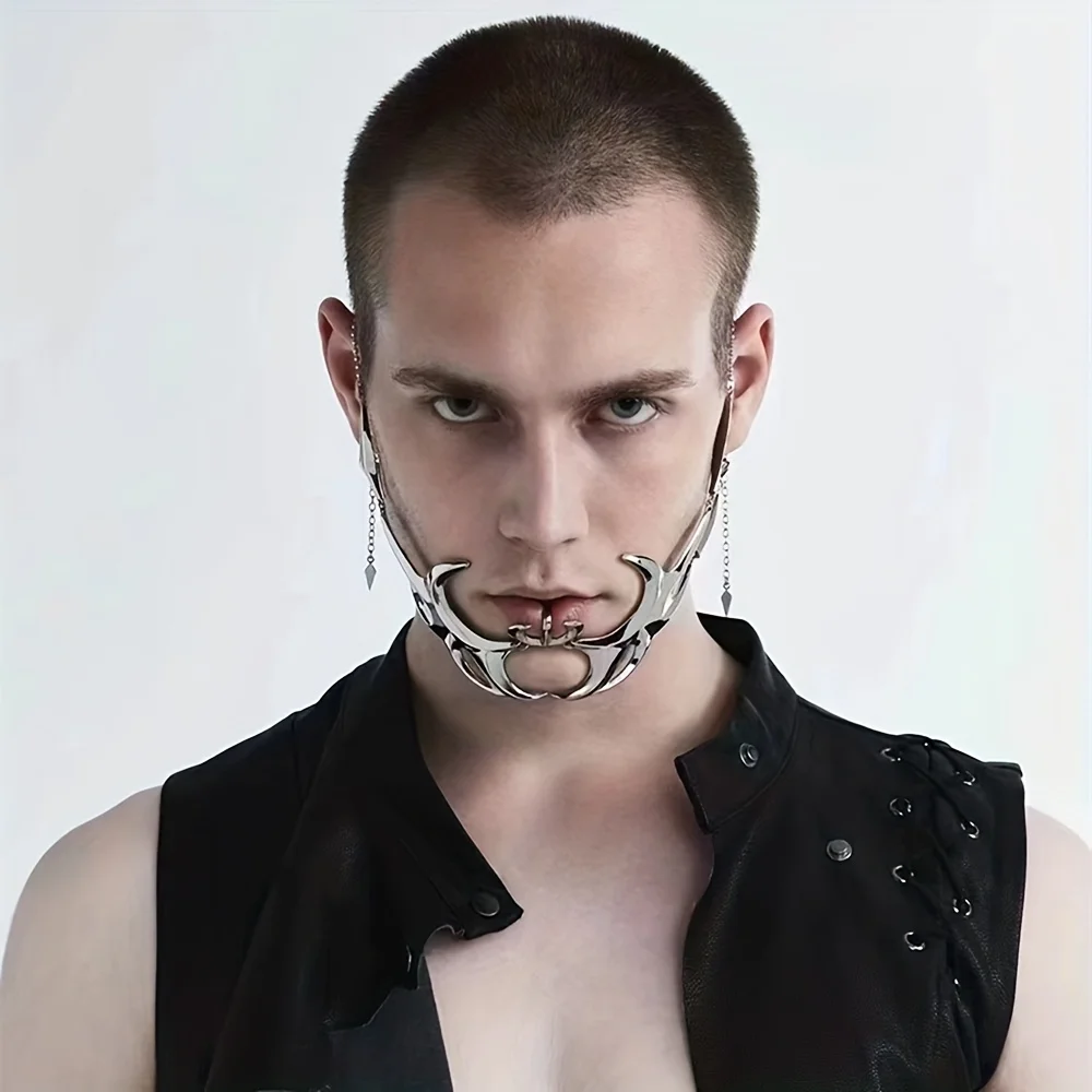 Металлическая Маска С Нишевым Дизайном. Механическое Ощущение. Специальная