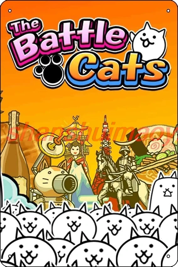 Фото Плакат THE BATTLE CATS 20,32 х 30,48 см, забавный металлический оловянный логотип, игровая комната, мужское украшение на стену в виде пещеры, пп №1