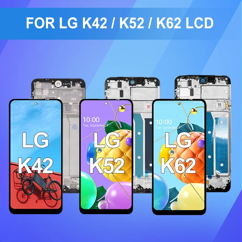 1 шт., 6,6 дюйма, дисплей LMK520 для LG K52, ЖК-дисплей с сенсорным экраном, дигитайзер K42 K62 LM-K420 LMK420 в сборе, бесплатная доставка с инструментами