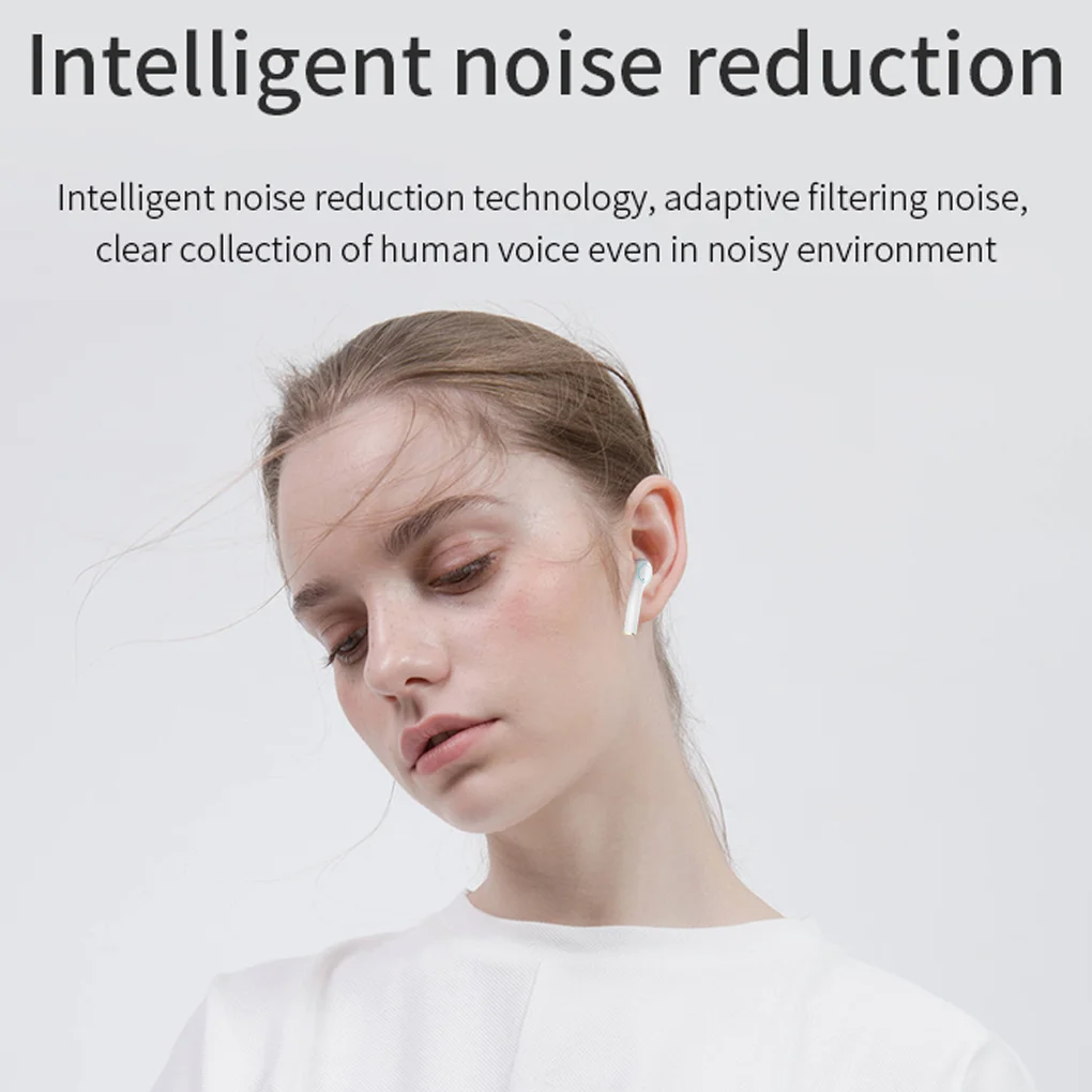 

Bluetooth 5.0 Wireless Earphones Waterproof In-Ear Earbuds Hands-Free Wireless Control Headset Rechargeable Headphone With Mic