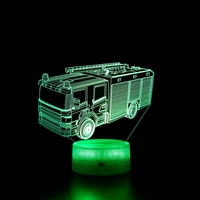 train truck 3d lamp acrylic usb led night lights neon sign lamp xmas christmas decorations for home bedroom birthday gifts