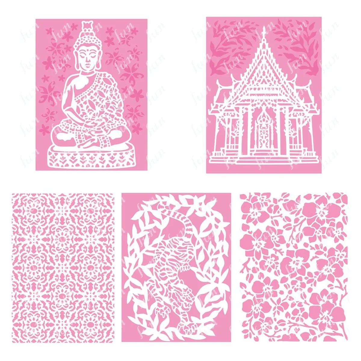 

Arrival New Layering Drawing Stencils for Scrapbooking Embossing Molds Diy Paper Card Album Retro Siam Buddah Temple Decorations