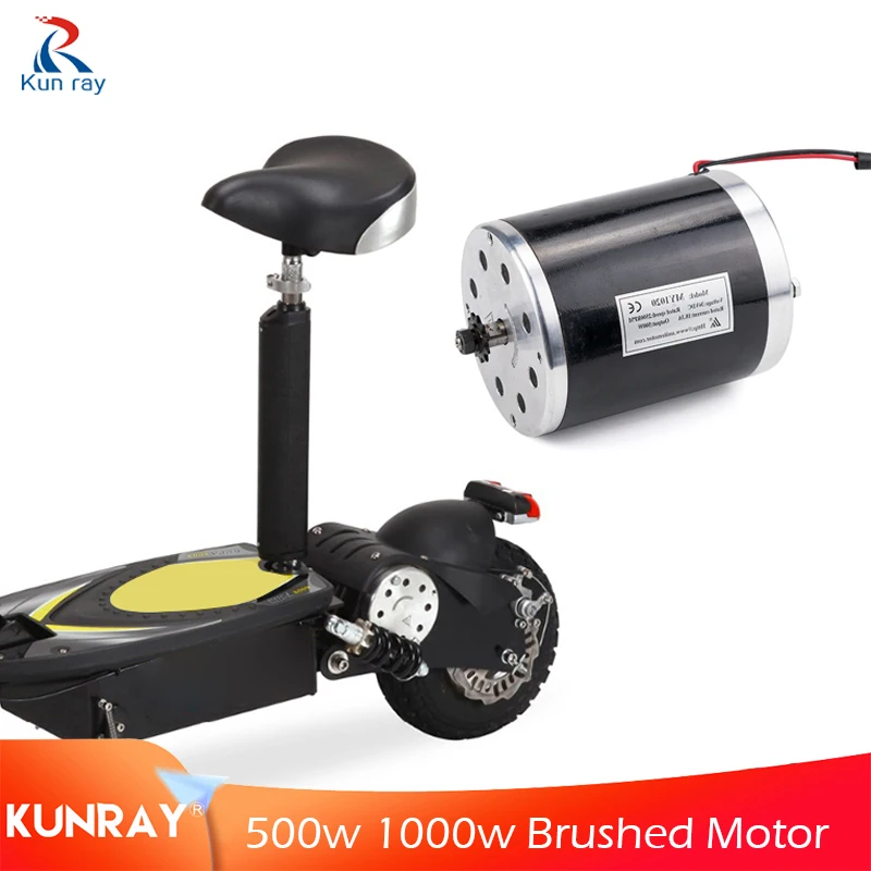 

MY1020 Brush Motor 36V Scooter Motor 48V DC High Speed 500W 1000W Motors Mid Drive for Electric Bicycle E-Bike