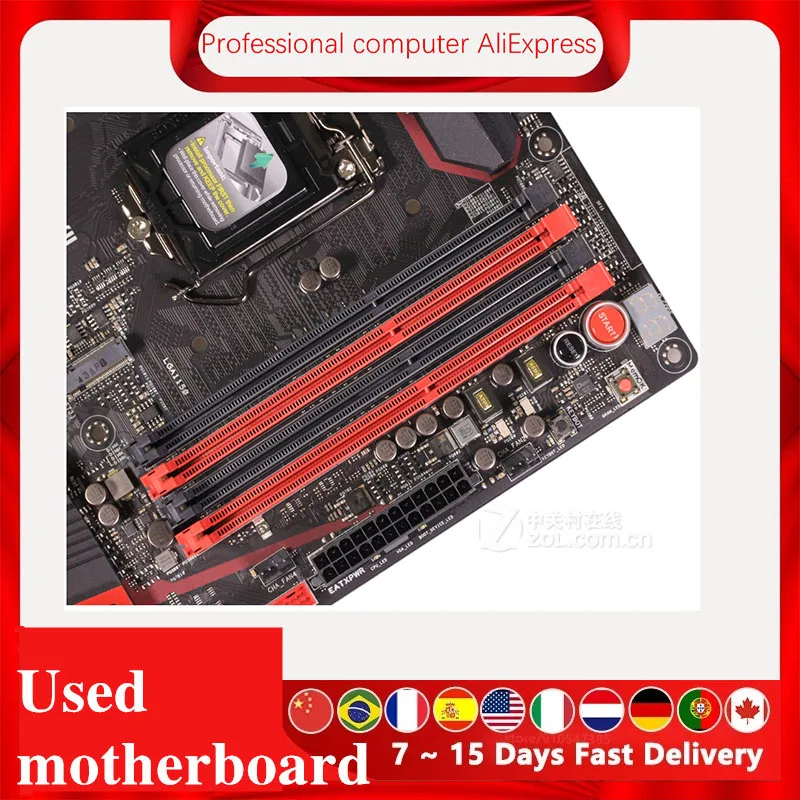 Материнская плата M7H для настольного компьютера Asus MAXIMUS VII HERO Z97 LGA 1150 Core i7 i5 i3 DDR3 SATA3