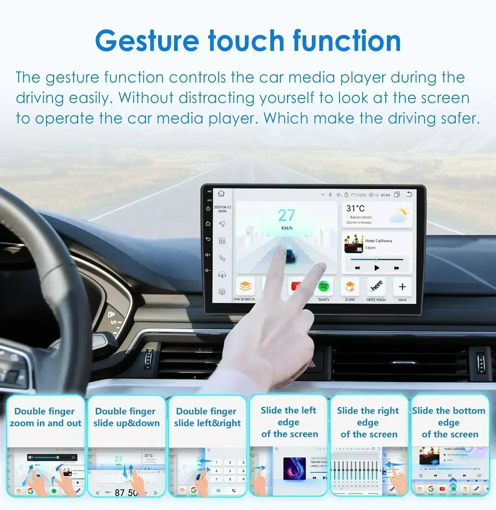 Ossuret 7-дюймовый 2Din Android автомобильное радио стерео для Jeep Grand Cherokee Patriot Dodge Journey