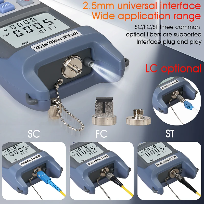 FTTH Fiber Optical Power Meter AUA-G510A/G710A Fiber Optical Cable Tester -50dBm~+26dBm/-70dBm~+10dBm SC/FC Connector
