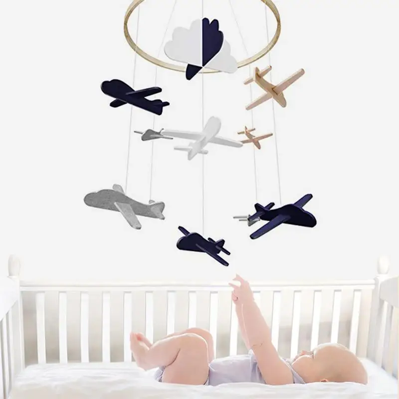 

Baby Crib Dream Catcher Bed Mobile Airplances Clouds Birds Baby Ceiling Hanging Nursery Bedroom Decor