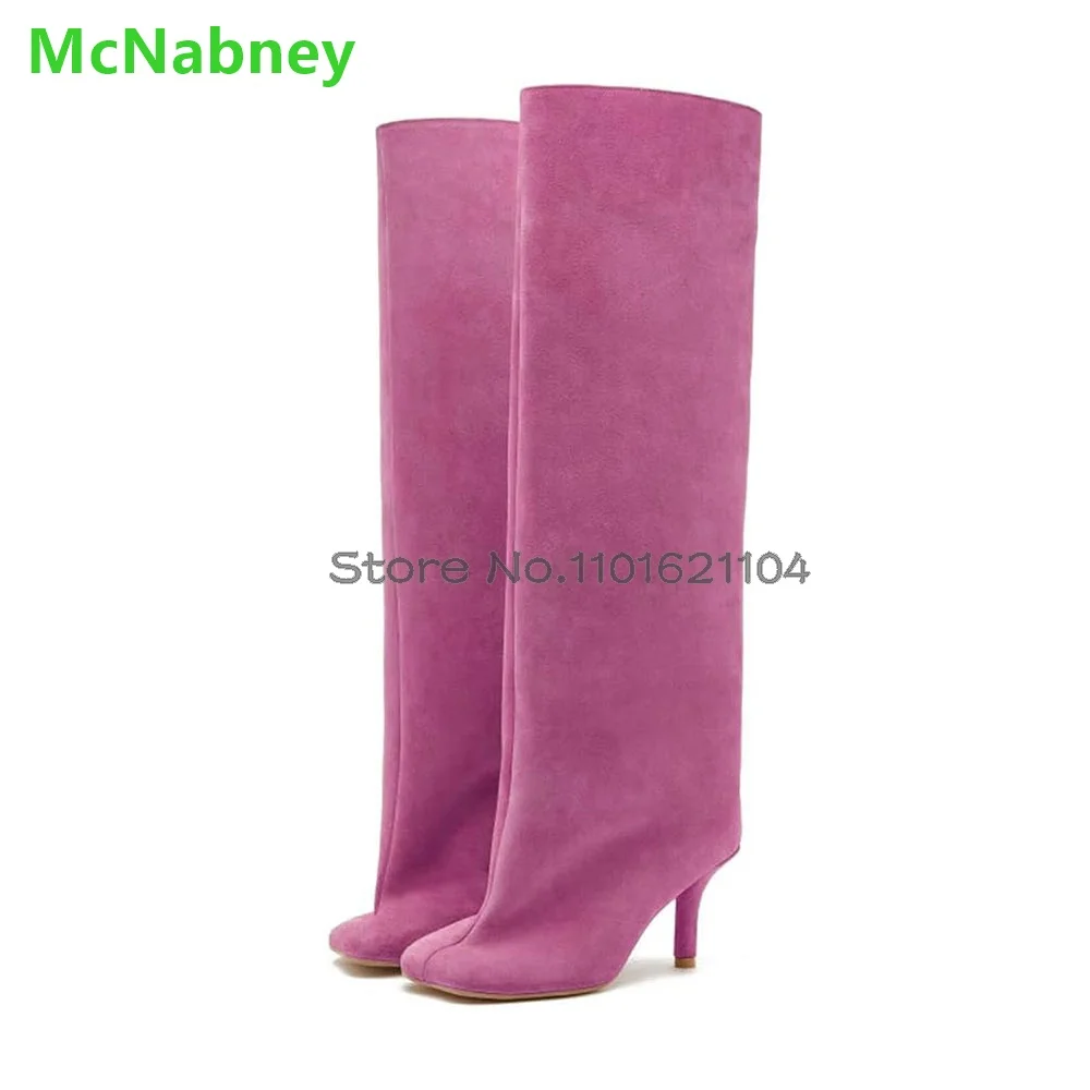 Женские ботинки на тонком высоком каблуке с квадратным носком новинка зимы 2024