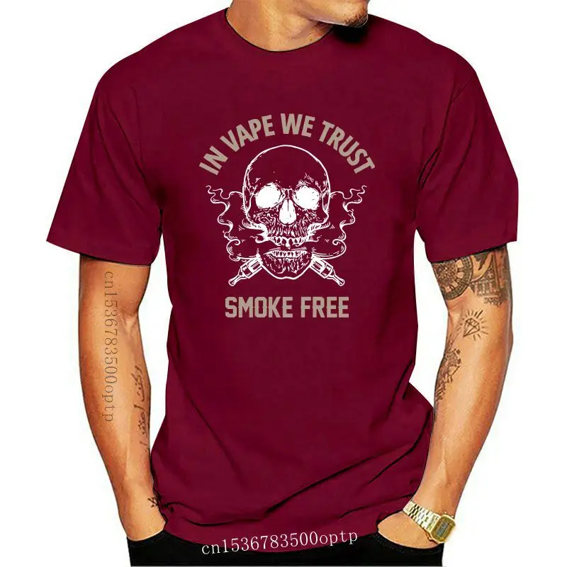 

Camisetas ajustadas de verano para hombre, 100% algodón, gran oferta a la moda, WE TRUST SKULL VAPING LIFE JUICE WEED Black, 202