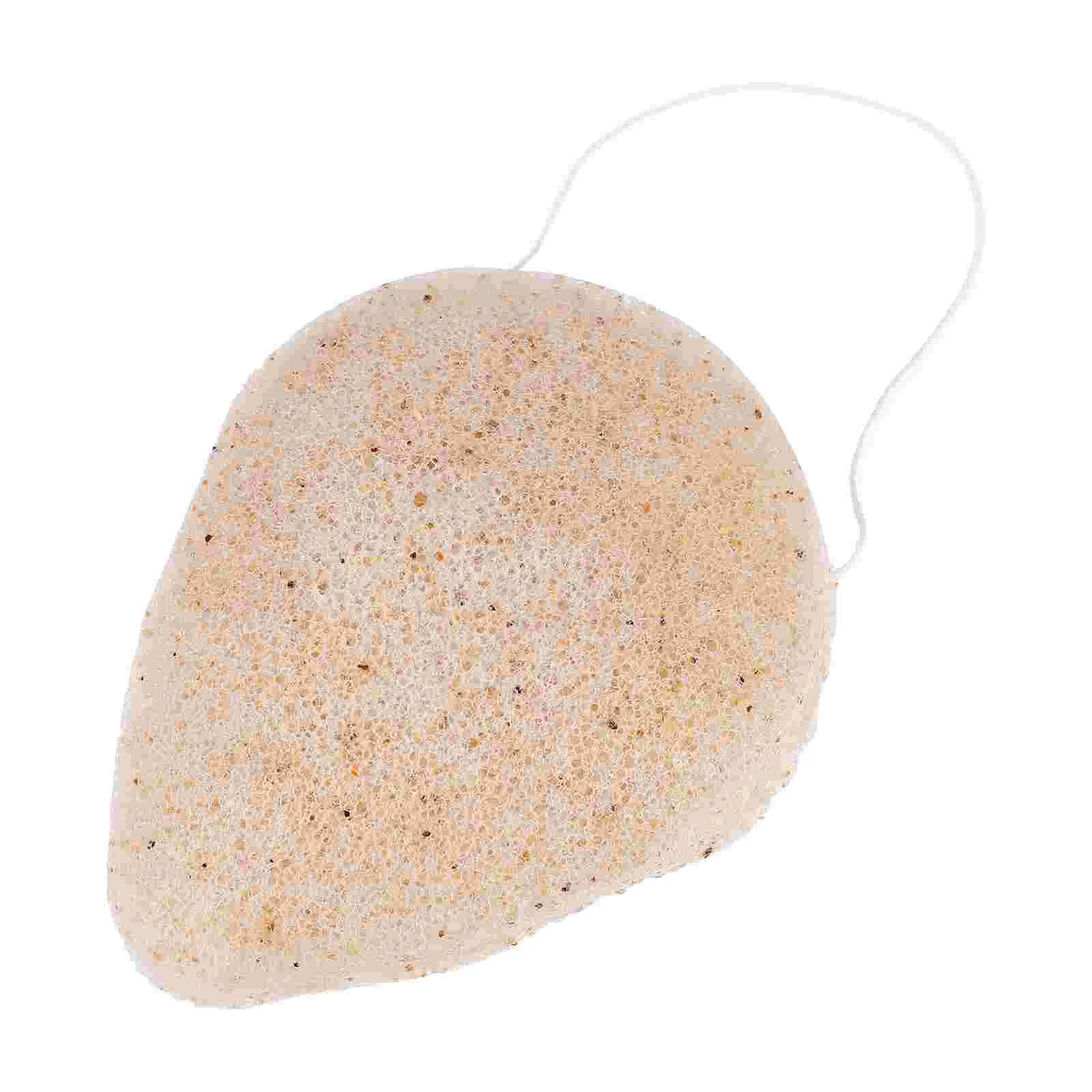 Konjac Губка для мытья лица Отшелушивающая очищающая пуховка Скраб тела Konjak Уход за