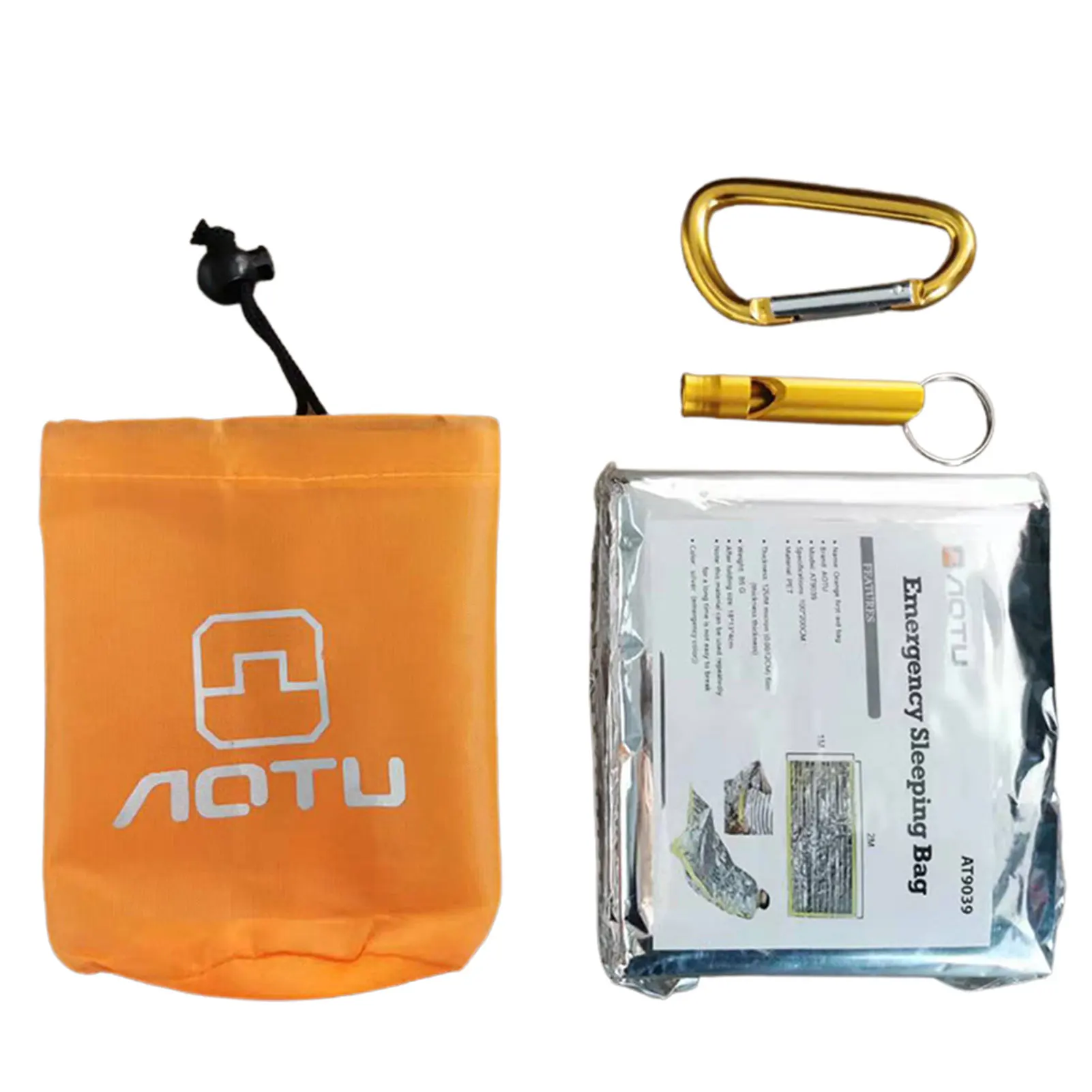 

Аварийное одеяло s, аварийные спальные мешки для товара, инструмент, включающий карабин и свисток для космического одеяла из фольги