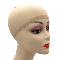 2pcsbag breathable nylon mesh nude stocking wig cap hairnets stretchy close end super extra thin skin ventilated wig cap