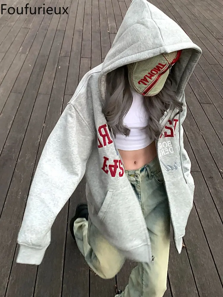 

Мужская куртка с капюшоном и буквенным принтом, в стиле хип-хоп