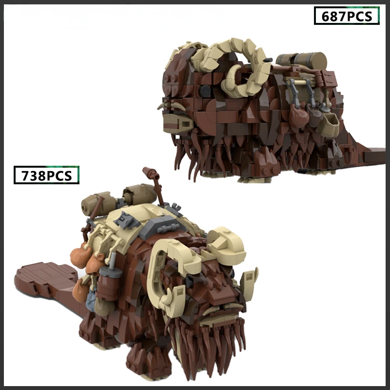 

2022 New Space Wars Blocks MOC-97302 Bantha Tusken Raider Transport Wars Small particle Bricks Building Block Kit Kid Toys