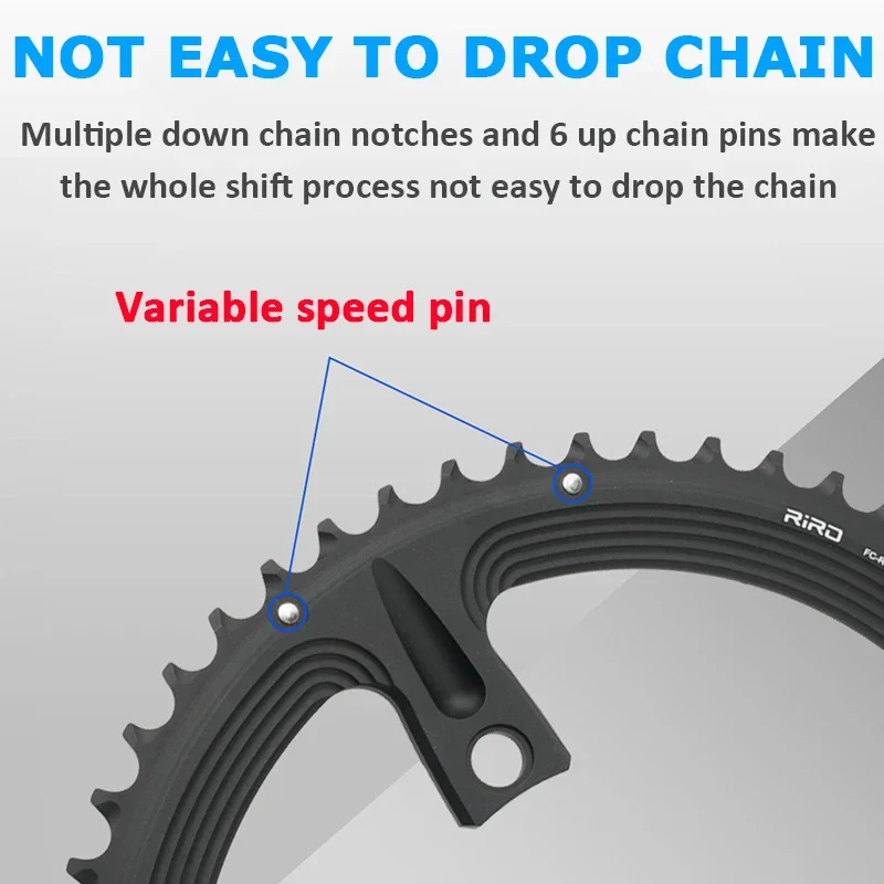 RIRO для 105 FC-R7000/ULTEGRA FC-R8000/DURA-ACE FC-R9100 дорожная звездочка 110BCD 50-34T 52-36T 53-39T BCD110 цепное