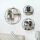 Металлическая настенная полка в скандинавском стиле, Золотая полка для декора в скандинавском стиле для гостиной декоративный Органайзер