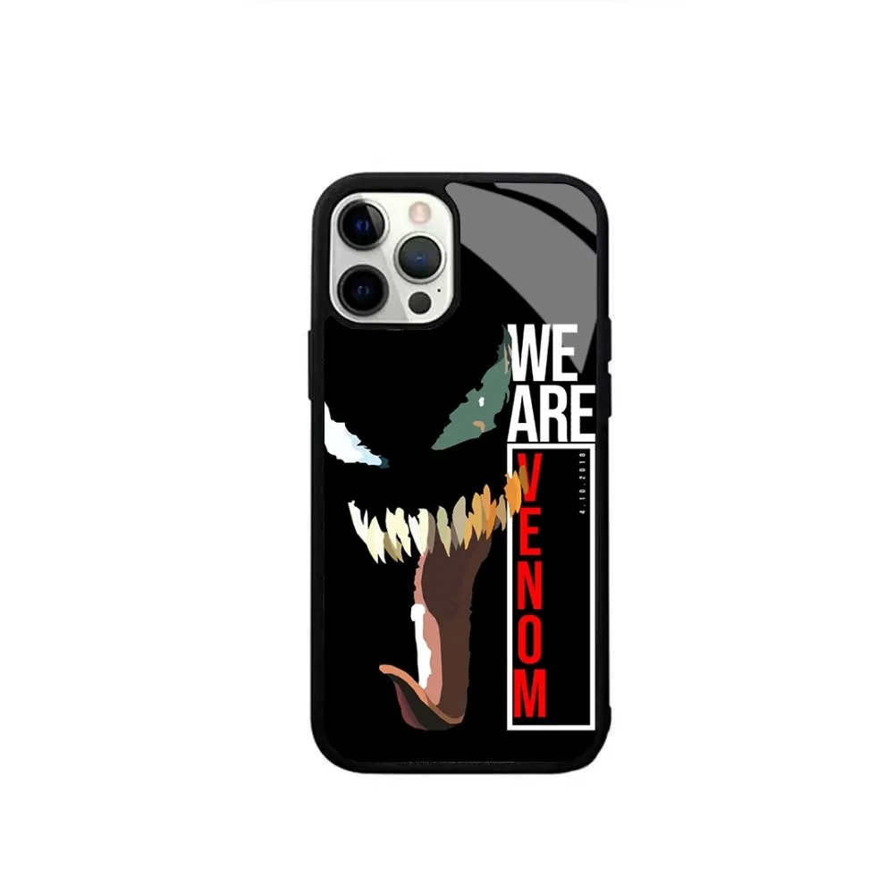 M-Marvel Superhero V-Venom Phone Case Magsafe Wireless Charging Cases For IPhone 16 15 13 12 11 14 Pro Max Mini 8 Plus XS X XR