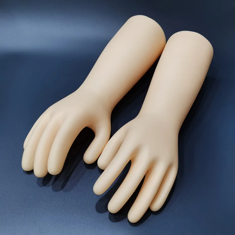 Пара мужских моделей рук ПВХ эмалевые искусственные руки 35 см высокие