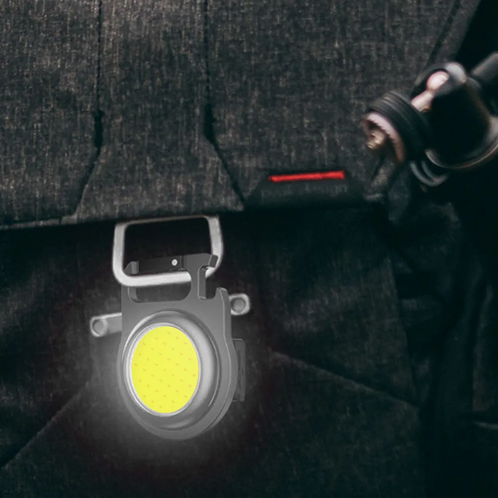 

USB LED Keychain Flashlight Emergency Camping Hiking Mini Work Light for Outdoor Corkscrew Hiking Torch Lights