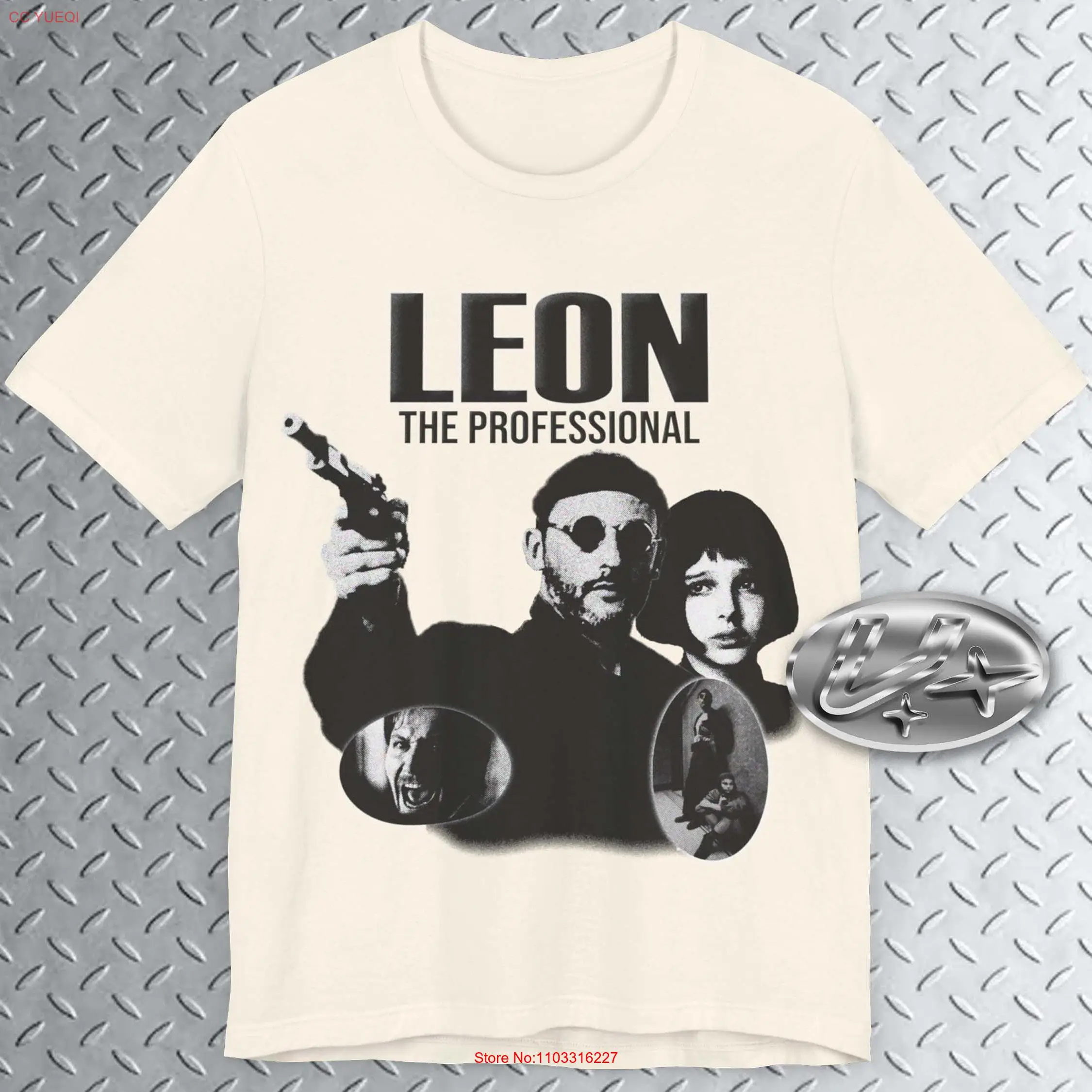 Футболка Leon the Prof 90-х годов экшн-фильм Y2k эстетический ретро с длинными или