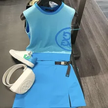 Chaqueta de punto G4 para mujer, chaleco de golf con diseño de logotipo azul cielo, temperamento para deportes al aire libre, primavera y verano, novedad de 2022