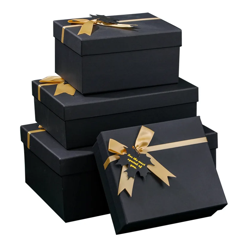 With Bow Ribbon Valentines Day Presents Packaing Boxes Anniversary Surprise Gifts Wedding Decorations