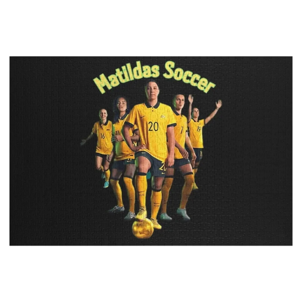 Matildas Soccer Australia 2023 Jigsaw Puzzle Custom Персонализированная игрушка-головоломка