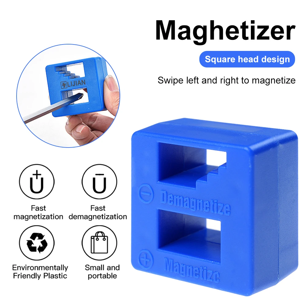 

New Powerful Screwdriver Plus Magnetic Device Dual-use Degausser Mini Batch Screw Fast Magnetizing Machine Degaussing Machine