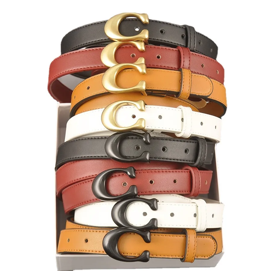 

New Woman's Genuine Leather Thin Belt High Quality Cowhide Ladies Strap Luxury Fashion Women Girl Dress Jeans Waistband