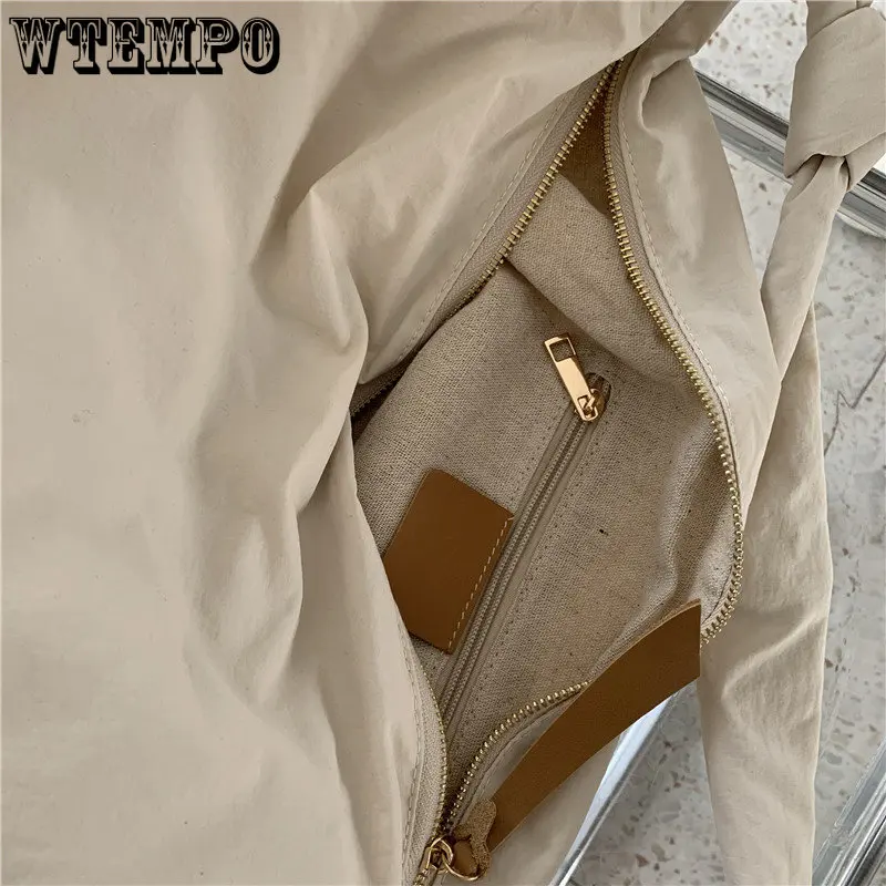 Women's Bag New Diagonal Shoulder Bag Casual Totes Spring Nylon Large Capacity Dumpling Bag Simple Retro Handbag Shopping Bags