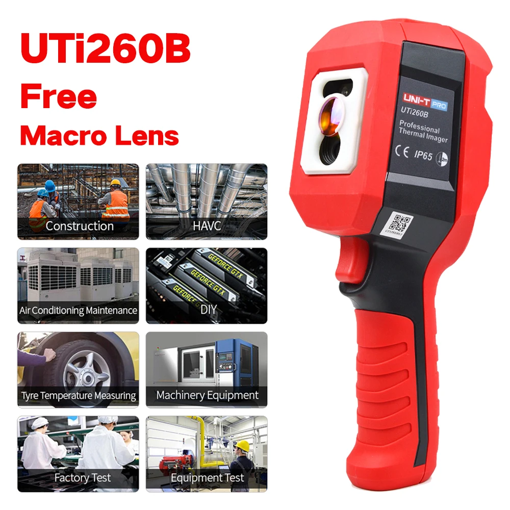 

UNI-T UTi260B HD 256 x 192 Pixels Industrial Infrared Thermal Imager Camera Temperature Imaging Circuit Electrical Maintenance