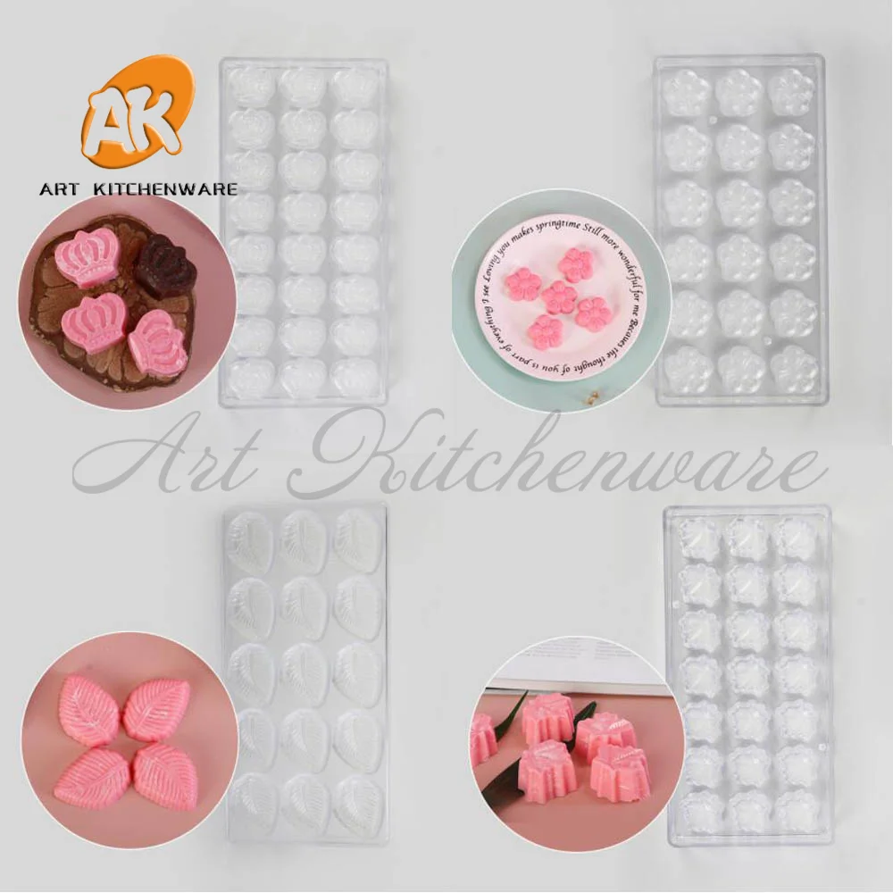 

Различные Прозрачные Жесткие искусственные помадки инструмент для выпечки поликарбоната PS конфеты производитель торта мусс форма домашни...