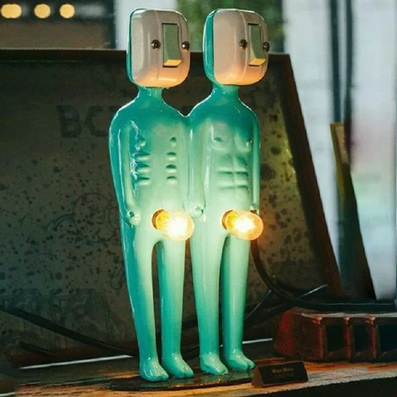 

Creative Resin Little Men Lights Novelty Night Light Human Body Table Lamp Modern Home Decoration For Living Room Bedroom Study