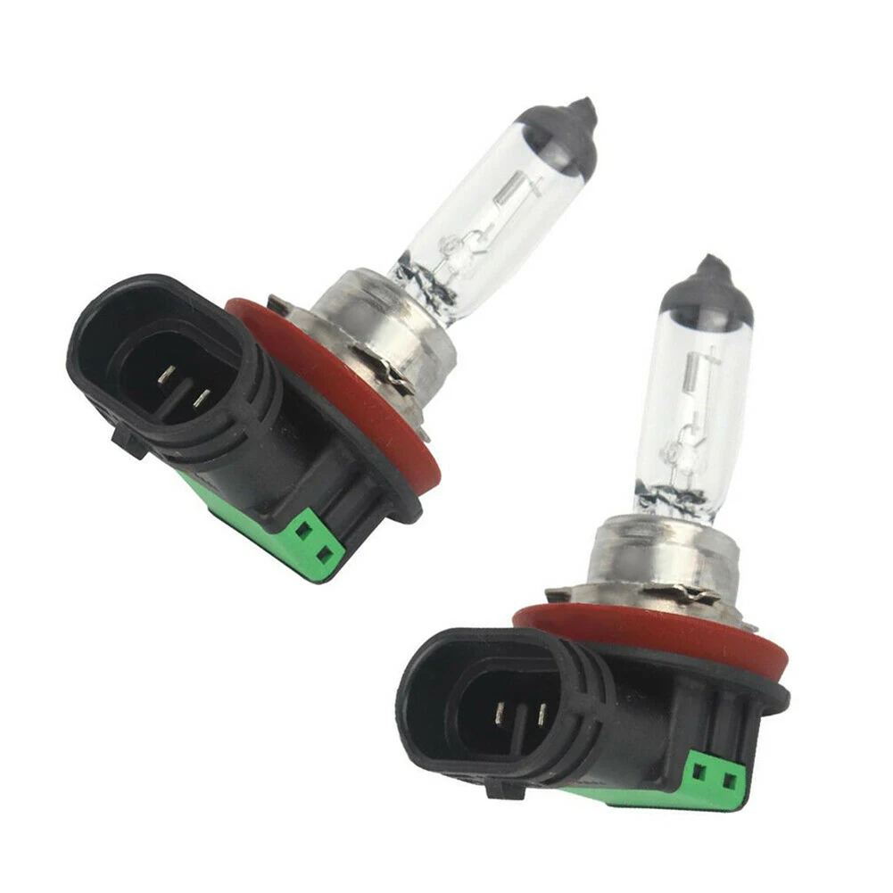 2 PCS H11 Halogen 55W Replacement Halogen Bulbs Amber Auto Low-Beam Driving Light Bulbs Fog Lamp 55W 12V