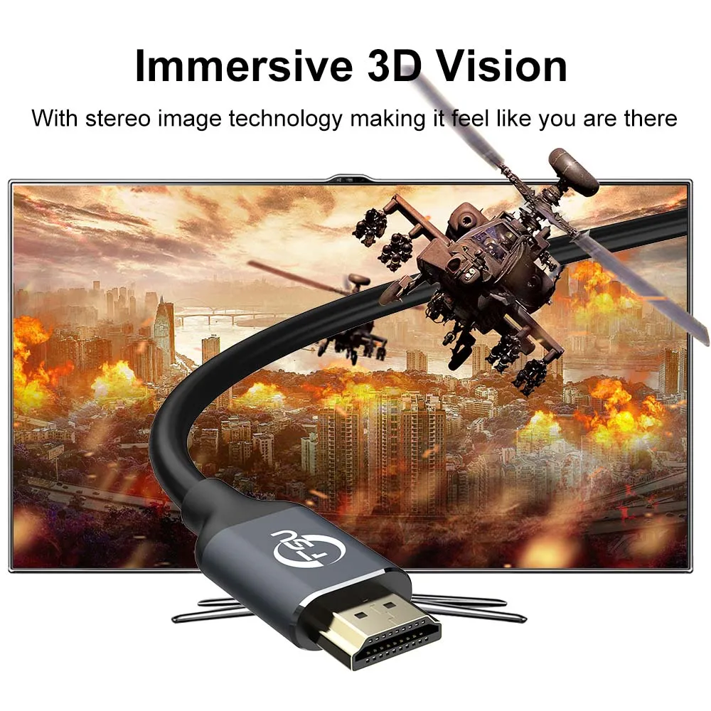 FSU 8k кабель HDMI 48 Гбит/с HDCP2.3 поддержка 4K @ 120 Гц/60 Гц 1080p для переключатель сплиттер