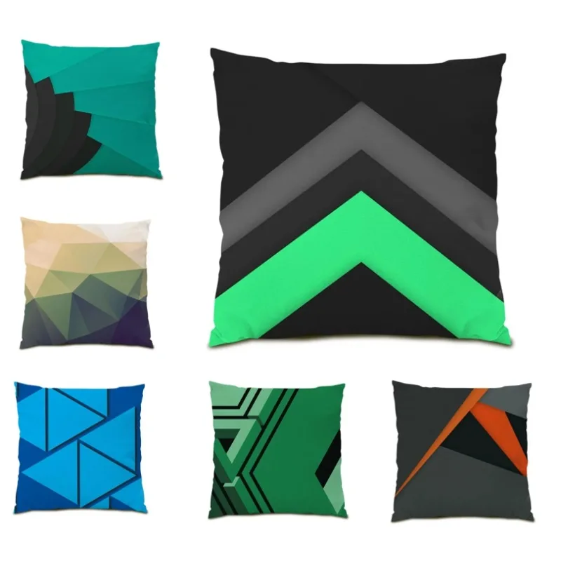 

Luxury Abstract Pillow Case Cushion Cover Modern Geometric Decoration for Living Room Sofa Bed 2024 Party Decor Gift DF1550