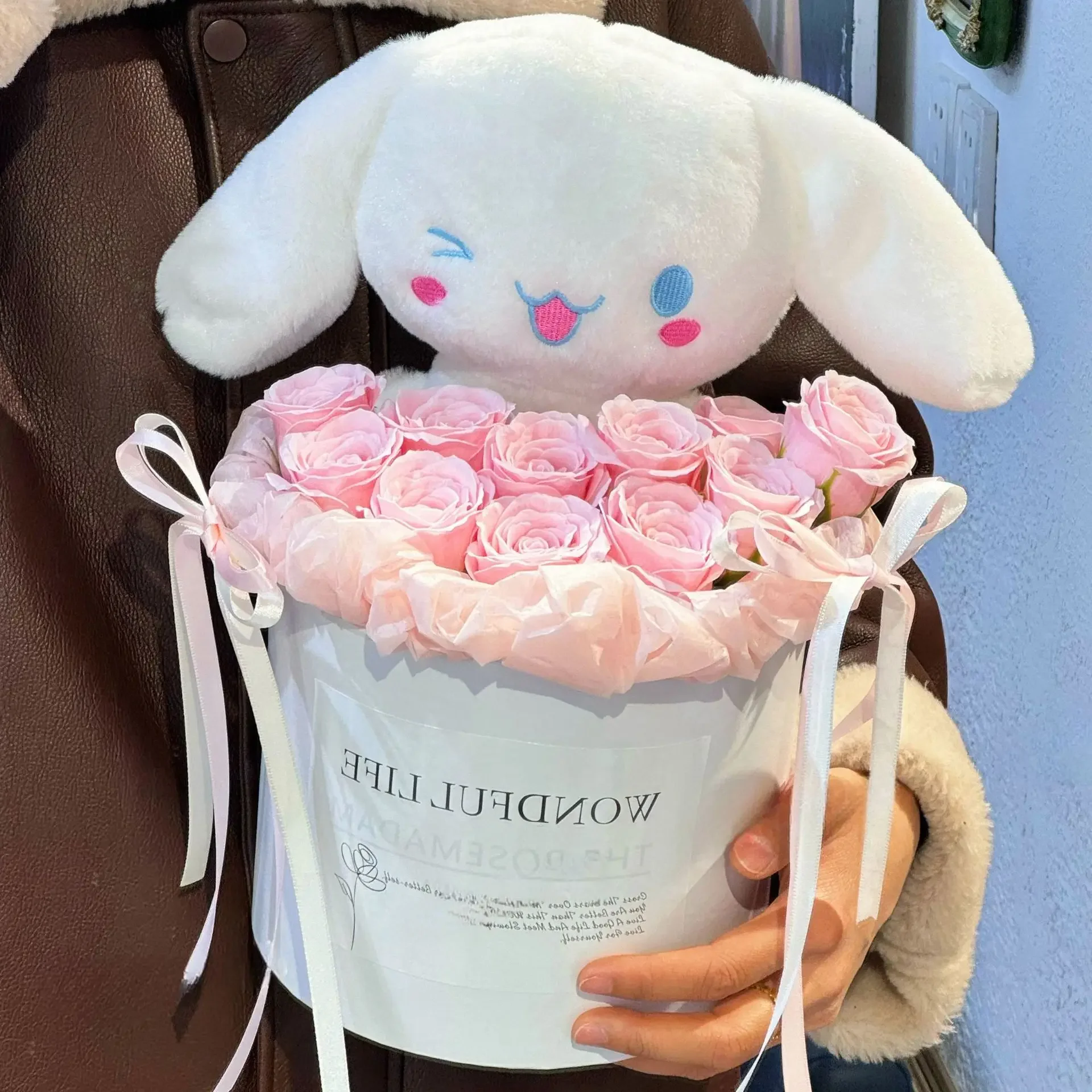 Горячая Распродажа вечный гибискус собака искусственные цветы подарок на день