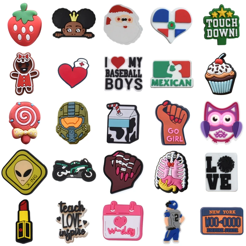 

Shoes Accessories Shoe Charms Decorations for Crocs Set Jeans Wholesale Bulk Para Pins Packs Kids Men Women Charm Girl Boy Gifts