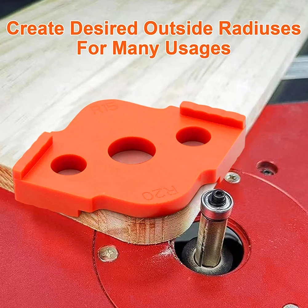 

1pc Radius Router Templates Jig Trimming Router Bit Templates Woodworking Tools Trimming Machine Round Corner Template