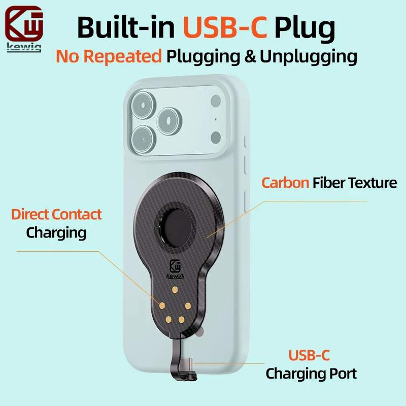 Фото Держатель для телефона на мотоцикл Kewig M37 с быстрой зарядкой USB-C 45 Вт, виброгасителем и защитой от кражи, 720° °   Магнитное крепление для телефона с 4-точечной фиксацией и функцией вращения №5