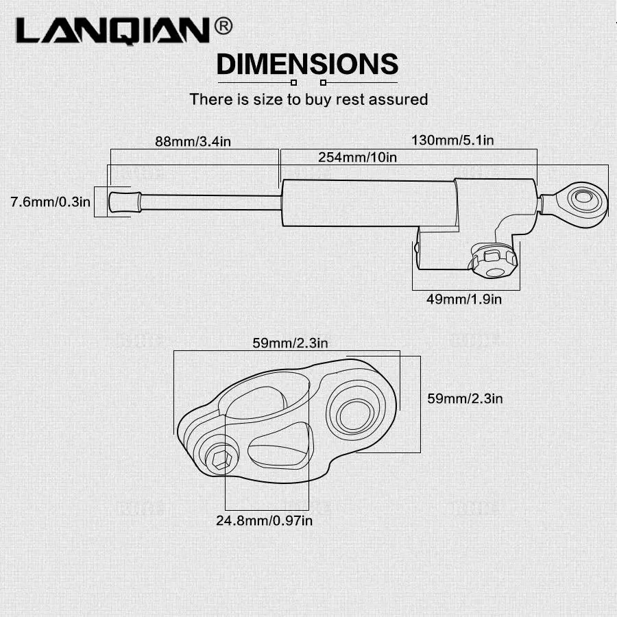 Универсальный алюминиевый мотоциклетный демпфер 2018 стабилизирующий контроль