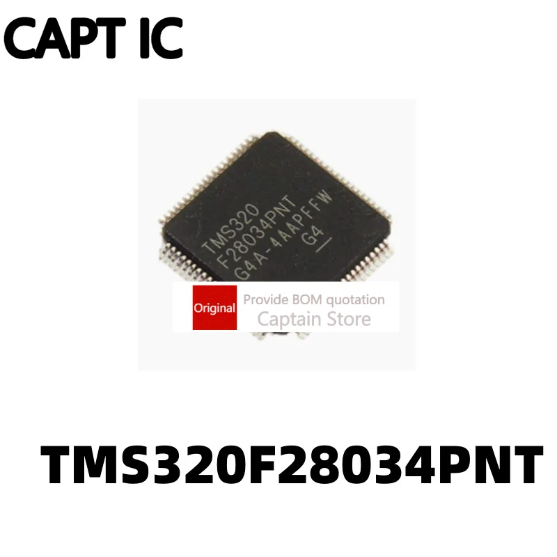 Микроконтроллер TMS320F28034PNT LQFP80, 1 шт.